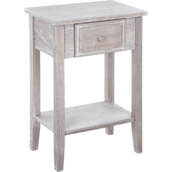 Ξύλινο Κομοδίνο με 1 Συρτάρι και 1 Ράφι 45 x 30 x 67 cm Charme Natural Atmosphera 102215C