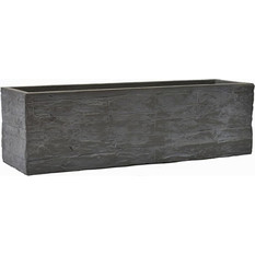 Ζαρντινιέρα fibreclay brick μαύρο χρ. 60Χ16Χ17
