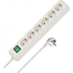 Πολύπριζο Brennenstuhl 1159520423 - 6x Schuko - Με Διακόπτη On/Off - Καλώδιο 3m - White 1159520423