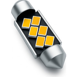 VenCore 3216-10093 - C5W Festoon 36mm - Λάμπα LED Σωληνωτή για Βάση C5W 36mm Festoon 6 SMD 5630 1.5W 280 Lumen 12 Volt Θερμό Λευκό 3000K