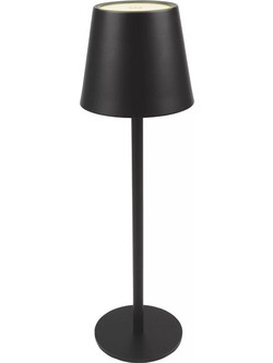 POWERTECH LED επιτραπέζιο φωτιστικό HLL-0193, ρυθμιζόμενο, επαναφορτιζόμενο, μαύρο