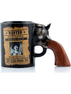 OUT OF THE BLUE KG Κούπα Πιστόλι Wanted Dead or Alive 400ml