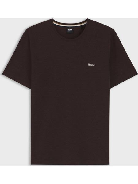 Μπλούζα BOSS Stretch-cotton T-shirt Dark Brown