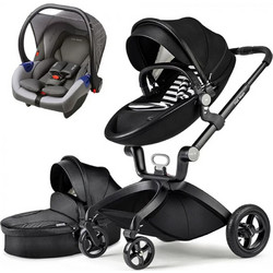 HOT Mom Καρότσι Μωρού 3 σε 1 Black K-118