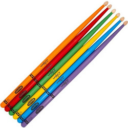 ZILDJIAN Zildjian x Crayola Kids Wood Μπαγκέτες (Σετ 6 τμχ)