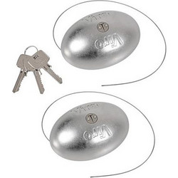ΚΛΕΙΔΑΡΙΑ ΑΣΦΑΛΕΙΑΣ VAN LOCK UNIVERSAL 2ΤΕΜ. ΜΕ 3 ΚΛΕΙΔΙΑ - Lampa - L6540.7