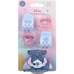 Disney Lilo & Stitch Σετ Κλιπ Μαλλιών 5 Τεμαχίων