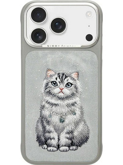 Nimmy Lucky Fashion Cat MagSafe Back Cover Grey (iPhone 18 Pro Max / 17 Pro Max)