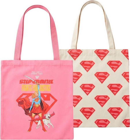 DC Comics Superman Supergirl assorted shopping bag