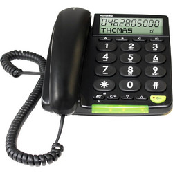 Doro PhoneEasy 312cs Ενσύρματο Τηλέφωνο για Ηλικιωμένους Μαύρο