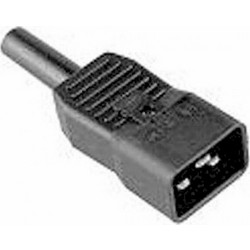 Φις Ρεύματος Bachmann IEC320 C20 16A/250VAC Black