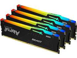 Kingston Fury Beast RGB 64GB (4X16GB) DDR5 RAM 5600MHz C40 Black