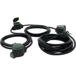 Μπαλαντέζα REV Suprafelx IP 44 black/green 10m