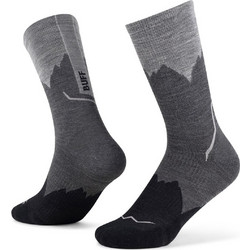 Buff Merino Lightweight Crew Sock LWC3 Ανδρικές Κάλτσες Ψηλές Μαύρες BU137796/999/05