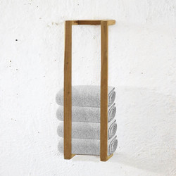 Κρεμάστρα πετσετών Nextdeco μασίφ ξύλο teak Υ65x20x15εκ. - nextdeco 36501