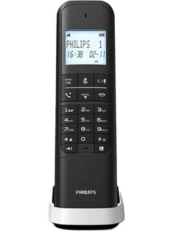 Philips M4701W/GRS Ασύρματο Τηλέφωνο με Ανοιχτή Ακρόαση Λευκό Μαύρο