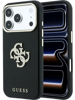 Guess Smooth & Big Strass Logo Θήκη iPhone 18 Pro Max / 17 Pro Max Black