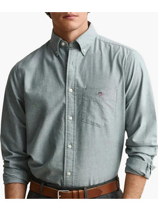 Gant Oxford.Shirt2 Ανδρικό Πουκάμισο Πράσινο