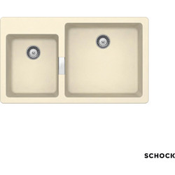 Schock Cristalite Manhattan Vanilla Ένθετος Νεροχύτης Γρανίτη 86x50cm 30291-1321