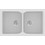 Sanitec Classic 336 Επικαθήμενος Νεροχύτης Γρανίτη Ματ White 86x50cm