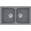 Sanitec Classic 322 Επικαθήμενος Νεροχύτης Γρανίτη Ματ Metallic Silver 81x50cm