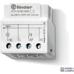 Electric Dimmer linear wall box mount, LED, 230VAC, max.100W, 50/60Hz (15.91.8.230.0000)