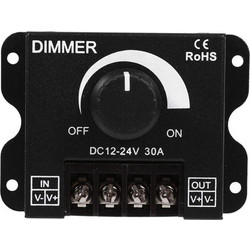 VenCore 6613-10004 - Dimmer 12-24V 360-720W with Knob Button - Επιτοιχιο Εξωτερικό LED Dimmer Ροοστάτης με Ποτενσιόμετρο 12 Volt