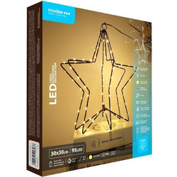 Modee Lighting C4032 Χριστουγεννιάτικα Λαμπάκια LED Μπαταρίας Θερμά Λευκά