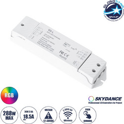 GLOBOSTAR(R) 71547 SKYDANCE V3-L PRISM Dimmer & RGB Controller 1/2/3CH DC 12-48V 18A 864W Max IP20 - RF 2.4GHz + Push Dimming + Auto-Transmit + Sync - M17.5xΠ4.5xΥ2.7cm