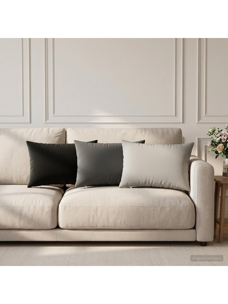 Μαξιλάρι 6 τμχ. HEERLEN Γκρι 40 x 60 cm Πολυεστέρας 925108