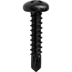 Λαμαρινόβιδα αυτοδιάτρητη μαύρη 3.3x19mm 1τμχ