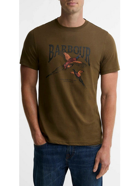 BARBOUR BARBOUR PHEASANT GRAPHIC TAILORED T-SHIRT MTS1683-BROL78.01 Olive