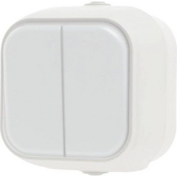 GEYER Διακόπτης κομμιτατέρ IP54 H2-B210M-W λευκός