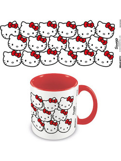 ΚΕΡΑΜΙΚΗ ΚΟΥΠΑ HELLO KITTY RED COLOURED INNER MUG 315ml ΣΕ ΚΟΥΤΙ ΔΩΡΟΥ - MANY KITTYS