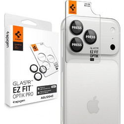 Spigen Optik Pro Glas.TR EZ Fit Camera Protector 2-Pack iPhone 18 Pro / 18 Pro Max Dark Grey