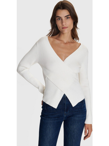ALE γυναικεία μπλούζα πλεκτή κρουαζέ ribbed 8P20477