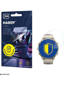 3MK ARC Watch Fullscreen προστατευτική μεμβράνη για Garmin Forerunner 970 (47mm)