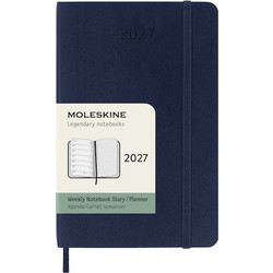 MOLESKINE ΗΜΕΡΟΛΟΓΙΟ 2027 POCKET SOFT WEEKLY NOTEBOOK SAPPHIRE BLUE