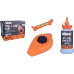 Σετ νήμα στάθμης με κιμωλία - 3pcs - 30m - Finder - 195061