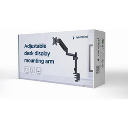 Gembird MA-DA1P-01 Adjustable desk display mounting arm, 17"-32" up to 9 kg