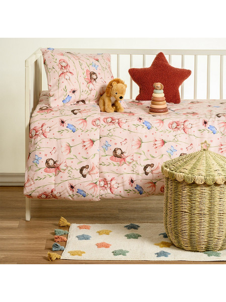 Melinen Home ΠΑΠΛΩΜΑΤΟΘΗΚΗ ΦΑΝΕΛΕΝΙΑ ΚΟΥΝΙΑΣ NAIDA PINK (110X160) WINTER LINE ΒΑΒΥ