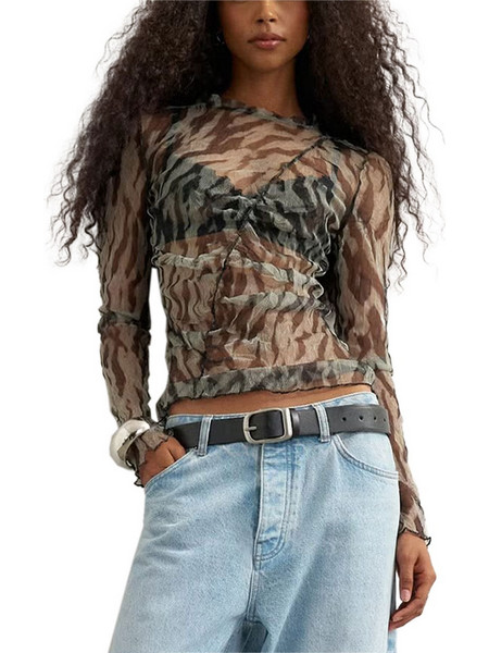 Top Tsbeate L/Sneck Mesh 31002202 19-0303 TCX jet black
