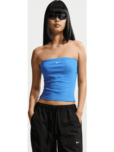 Nike Sportswear Tube Γυναικείο Αμάνικο Crop Top IR1643-435 LT PHOTO BLUE/(SAIL)
