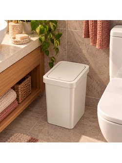 Κάδος Απορριμμάτων (27x18x26.5) T-D 8lt Beige 6514161