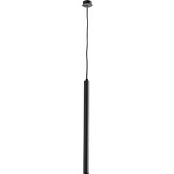 Ondaluce So Tube 60-Black Κρεμαστό Φωτιστικό Οροφής Μονόφωτο LED με Θερμό Λευκό Φως Μαύρο