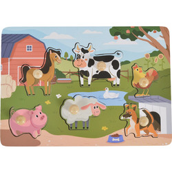 Cangaroo Farm Ξύλινο Εκπαιδευτικό Puzzle