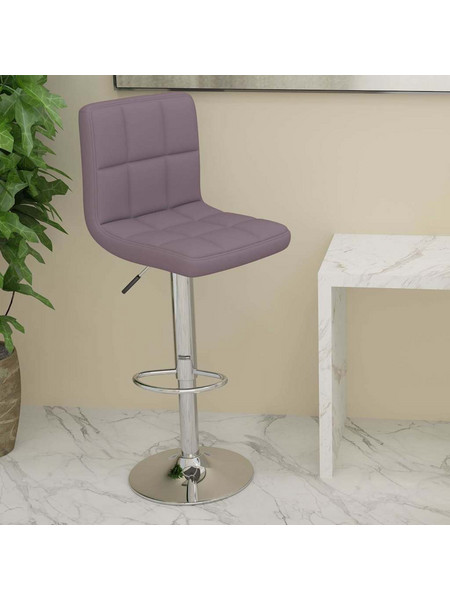 vidaXL Σκαμπό Μπαρ Χρώμα Taupe Υφασμάτινο