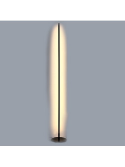 InLight Επιδαπέδιο φωτιστικό LED 24W 3000K από μαύρο μέταλλο D:150cm (45012)