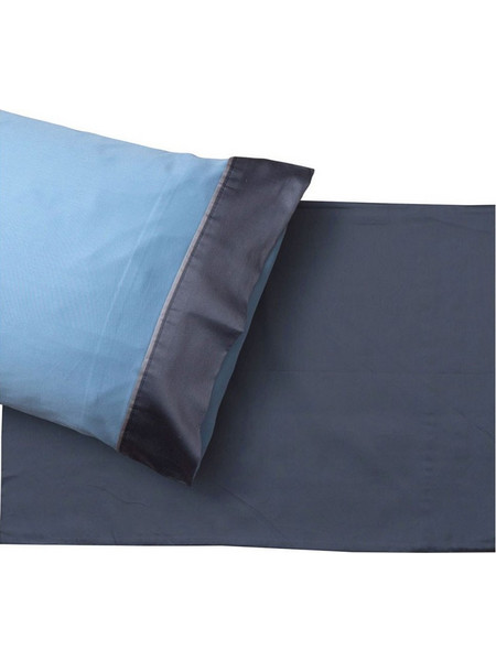 Πάπλωμα Grand 3 (Σετ 3τμχ) Blue-Dark Grey Anna Riska Υπέρδιπλo 220x240cm 100% Βαμβακοσατέν