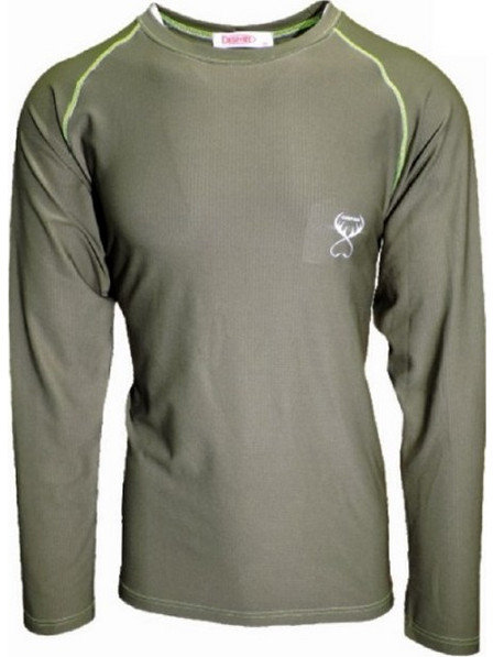 Τεχνικό Μακρυμάνικο Μπλουζάκι Dispan Microfiber Olive 916